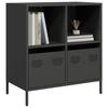 VidaXL Black Buffet 68x39x73.5 Cm Cold-Rolled Steel, Storage Furniture, Kitchen Storage Furniture, Furniture 851358