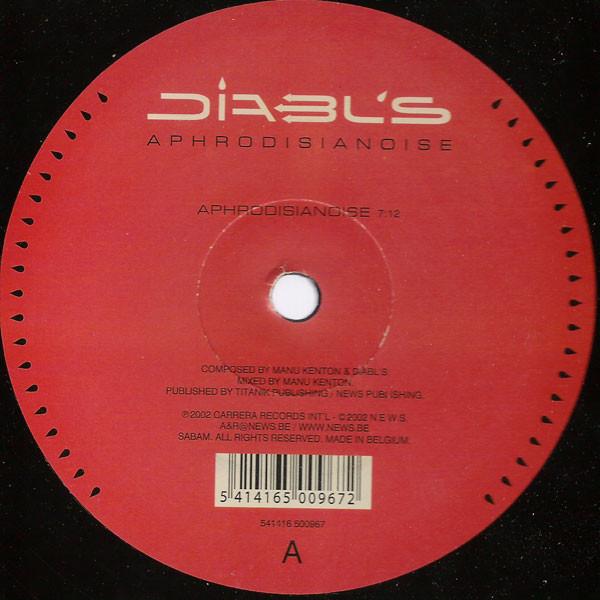 12-дюймовая пластинка DIABL'S - Aphrodisianoise 541416500967 541 2003 Бельгия Танцевальная и электронная музыка Б/у