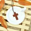200Pcs Cross Wood Cross Charm 0.85x0.55Inch Wooden Crosses for Crafts  Hanging Ornament