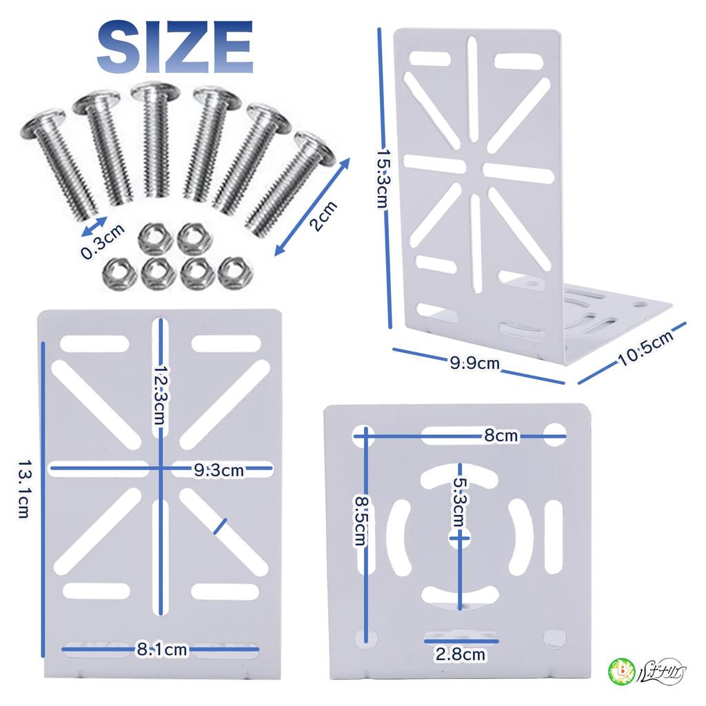 Rubonarie Dome Camera L-Shaped Mounting Bracket, Wall/Ceiling Mount (White)