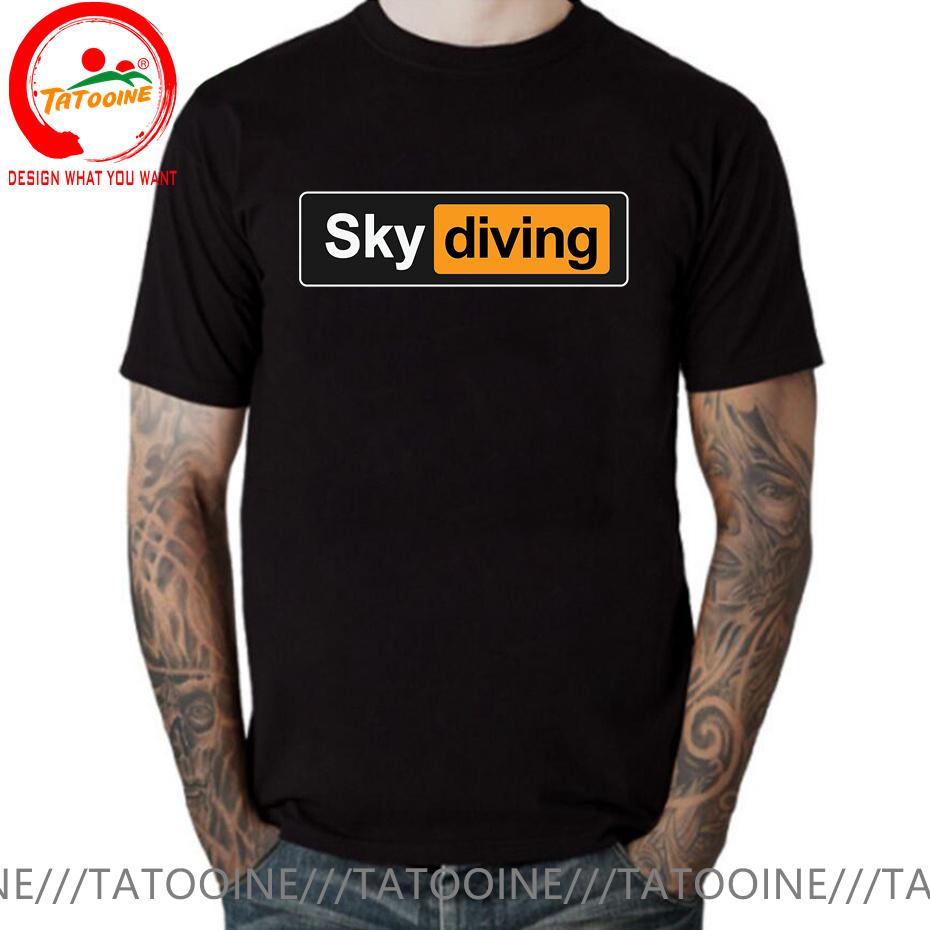 Funny Sky Diving Tshirt Skydiving T Shirt Unisex Sky Diver Diving Tee Shirt Oversized S6xl Tshirt Risky Extreme Sports Clothing