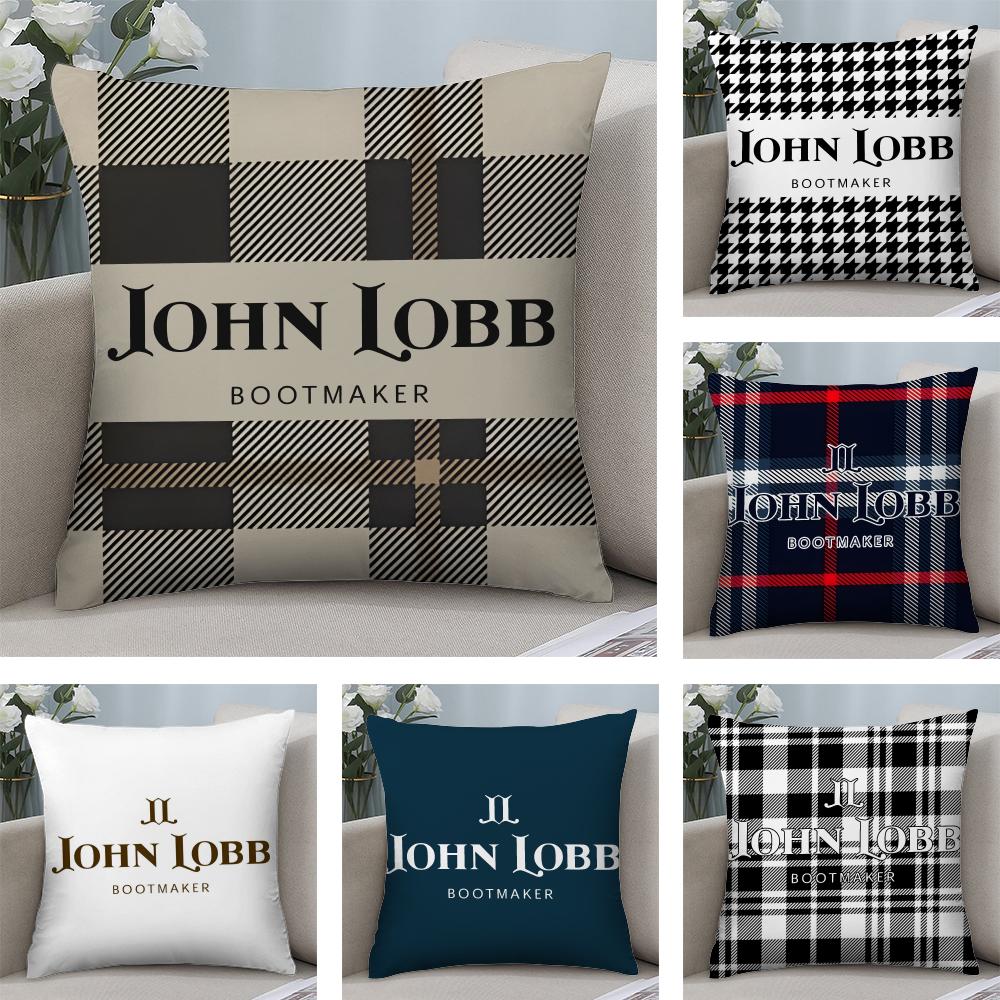 Brand J-JOHNS L-LOBB Cushion Cover Soft Plush Fabric Double-Sided Printed Sofa Cushion Cover for All Seasons Home Decor Gift