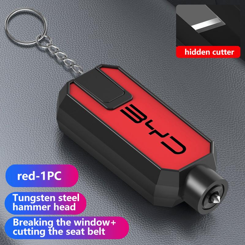 Car Window Glass Breaker Safety Hammer Emergency Escape Seat Belt Cutter For BYD F3 E6 Yuan Plus Atto F0 G3 I3 Ea1 Song Max Tang