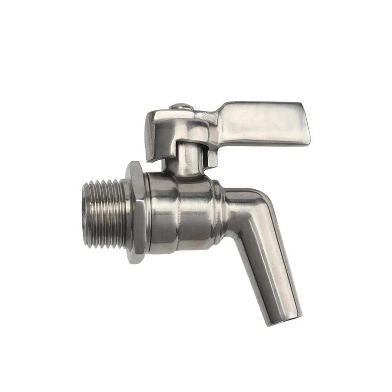 Нержавеющая сталь Пивной 1/2" Кран-дозатор 200PSI Для домашнего пивоварения Бочка Ферментер Вино Пиво Напитки Сок Диспенсер Кран Кеги для напитков