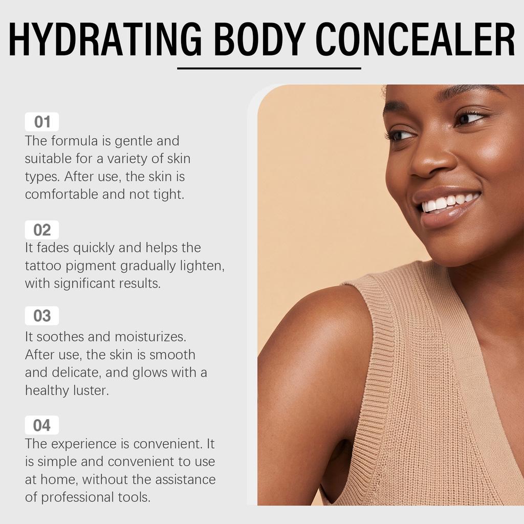 Bronze Body Concealer Waterproof Natural Coverage Moisturizing Daily Skin Concealer Cream