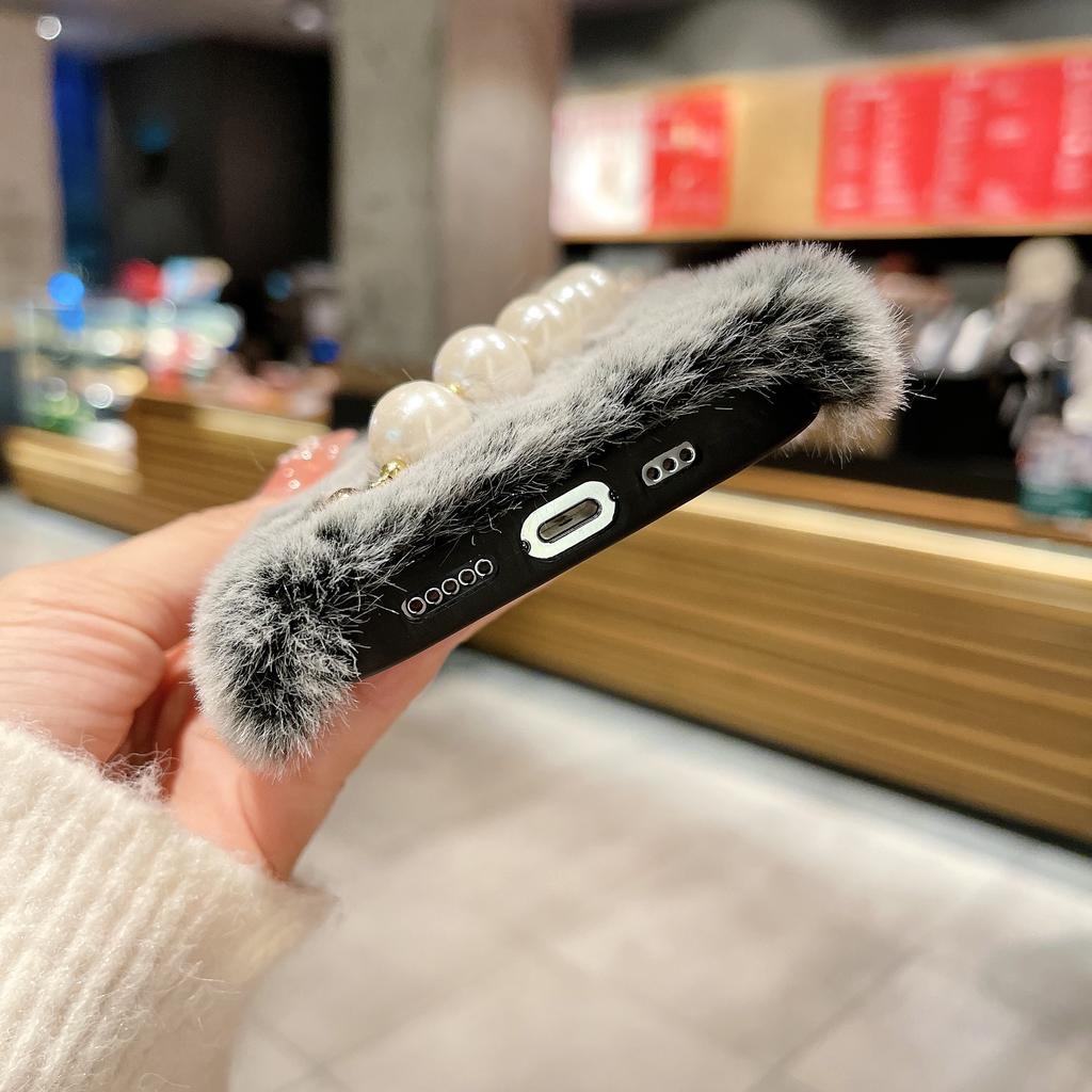 Милый плюшевый чехол с браслетом и сердечком для Samsung Z Flip 3 S23 S22 S21 Ultra A24 A34 A14 A54 A53 A33 A23 A13 S10 S9 S8/Redmi 10 9 9A 9C 9T Note 11 10