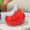 Креативная искусственная клубника пластиковая коробка для салфеток искусство гостиная выдвижная коробка для салфеток книжный шкаф прихожая столешница украшения