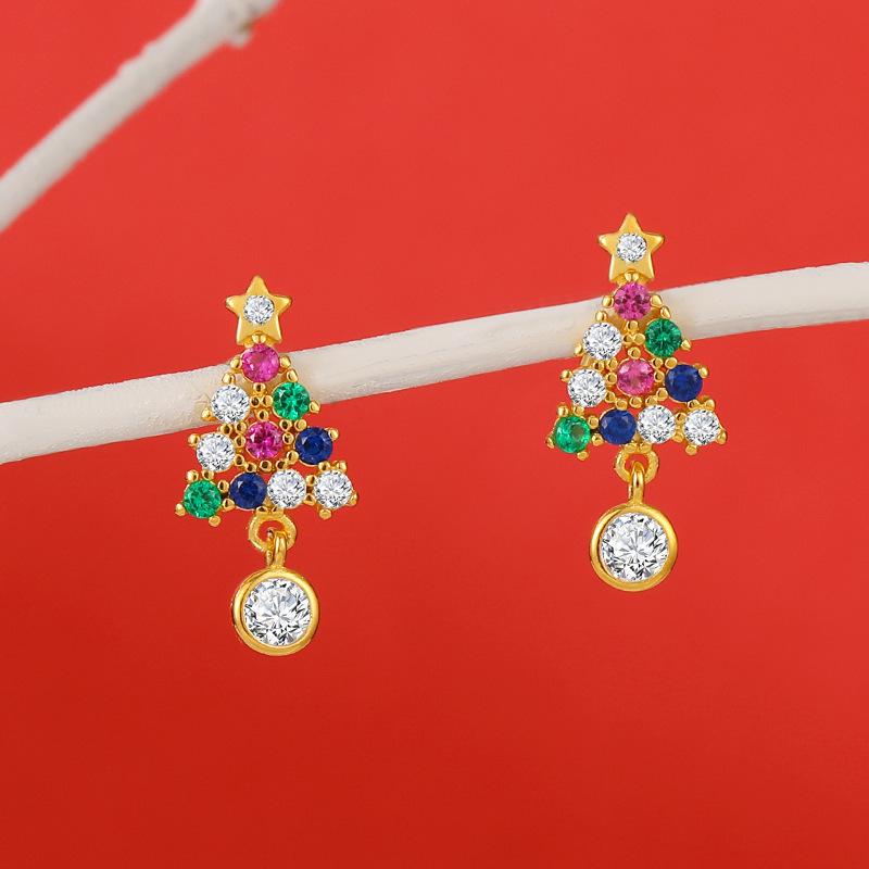 Серьги Higu из серебра 925 пробы на Рождество E1080/E1055/E1002/E1162/E1429-E1443