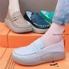 Fashion 2025 Spring and Autumn New Loafers Thick Soled Soft Leather Women's Casual Shoes Classic Lazy One Step Swinging Shoes