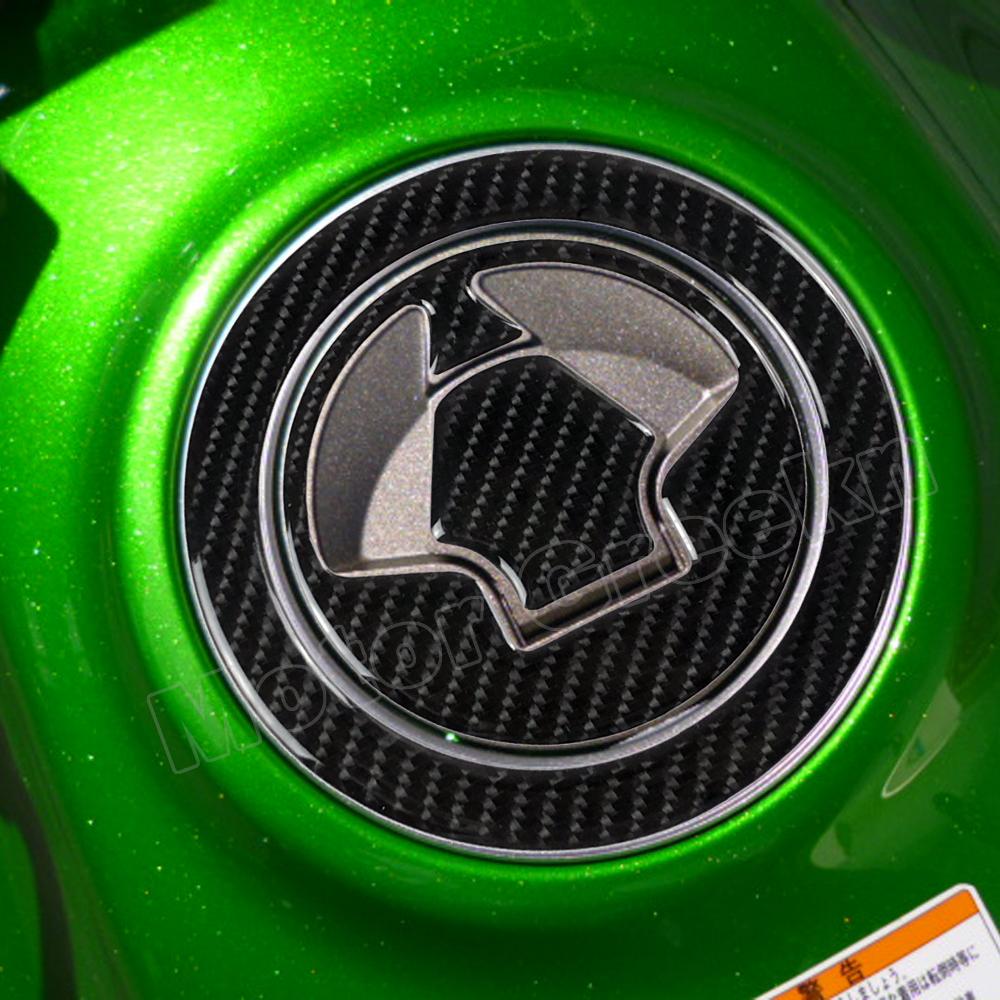3D Carbon Fiber Motorcycle Fuel Tank Gas Cap Cover Protect Sticker Decal Accessori For Kawasaki Z750 Z1000 Ninja ZX-6R 1400