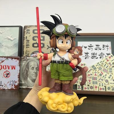 16 см Фигурка Сон Гоку из аниме Dragon Ball с обезьянкой Action PVC Статуэтка Коллекционная Модель Игрушки Подарки Круглая Сенсорная Сжимаемая Упругая Прочная 2