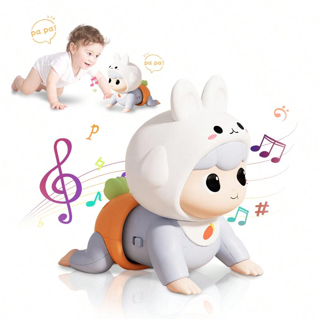 Игрушка для младенца, чтобы научиться ползать, животное, кукла для ползания, может петь, ходить, игрушка для времени на животике с музыкой, развивающая игрушка для раннего обучения, подарок