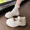 Retro Skirt Single Shoes New Spring Japanese Platform Sweet Mary Jane Leather Shoes Bow