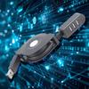 USB2.0 Expander Cable 3 Port Charging And Data Transfer Hubs Retractable Design For PC And Mobile Devices