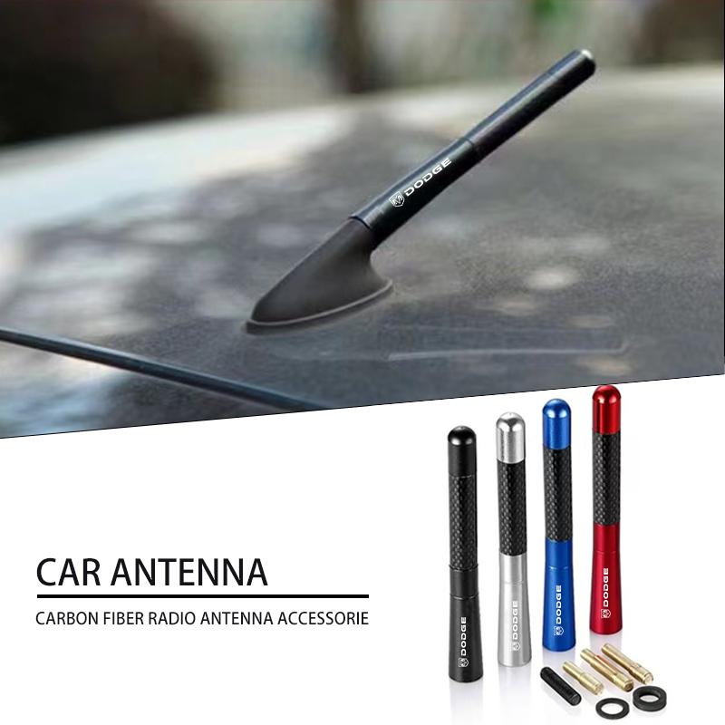 12cm Car Delicate Carbon Fiber Short Antenna Radio Auto Accessories for Dodge Caliber Ram 1500 Caravan Charger Grand Caravan Journey Coolway Durango