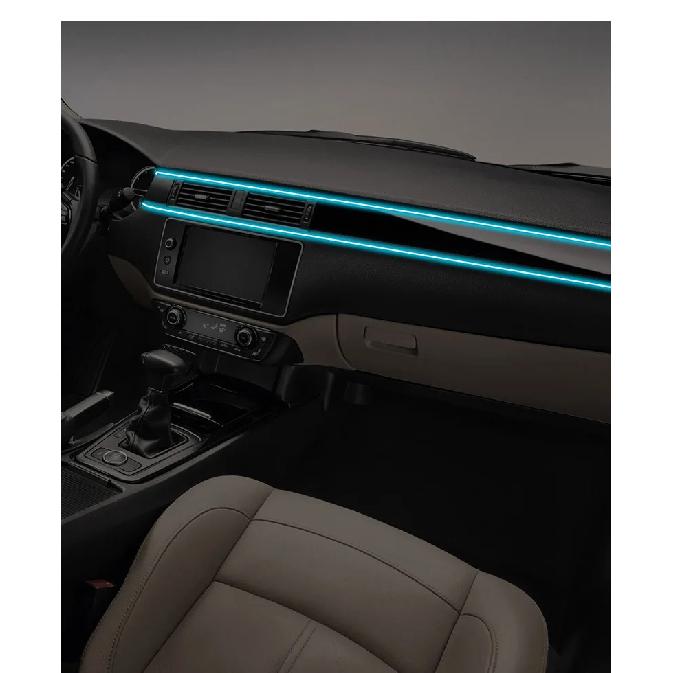 1/2/3/4/5M салона автомобиля RGB светодиодная лента окружающий неоновый невидимый свет USB оптоволоконная атмосферная лампа поддержка управления через приложение