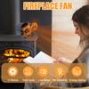 Wood Stove Fan Heat Powered Dual Silent Motors 4 Blades Non-Electric Heat Activated Fireplace Fan