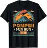 Pompeii Fun Run - География Вулканолог Футболка Вулканология Уличная одежда Винтажная футболка Футболки
