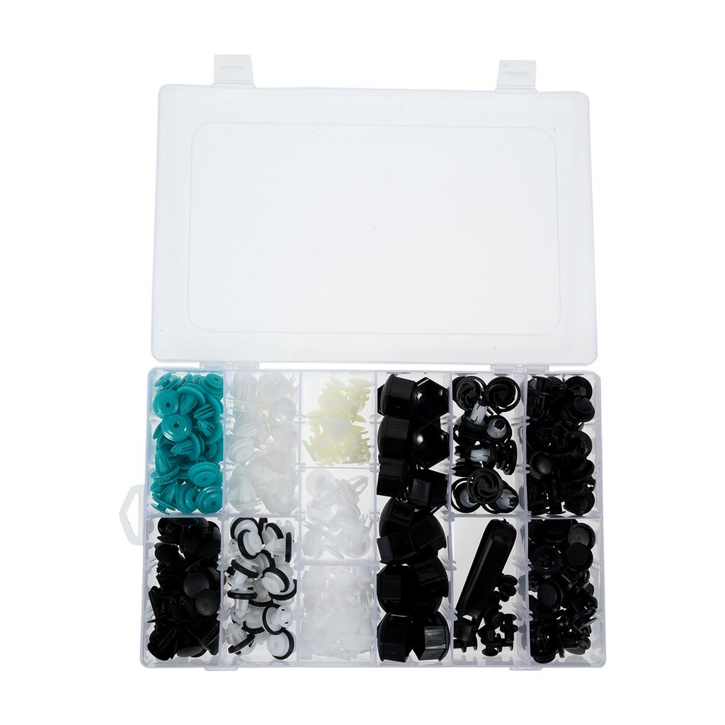 326Pcs Bumper Fender Liner Push Retainer Fastener Rivet Clips Auto Plastic Push Rivets Set with