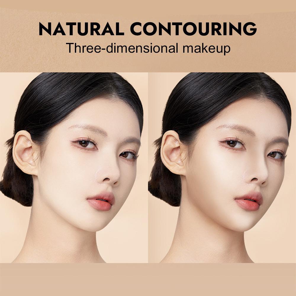 GECOMO Matte Liquid Contour Stick, 3D Nose Shadow Contouring Makeup Highlighter Concealer Concealer