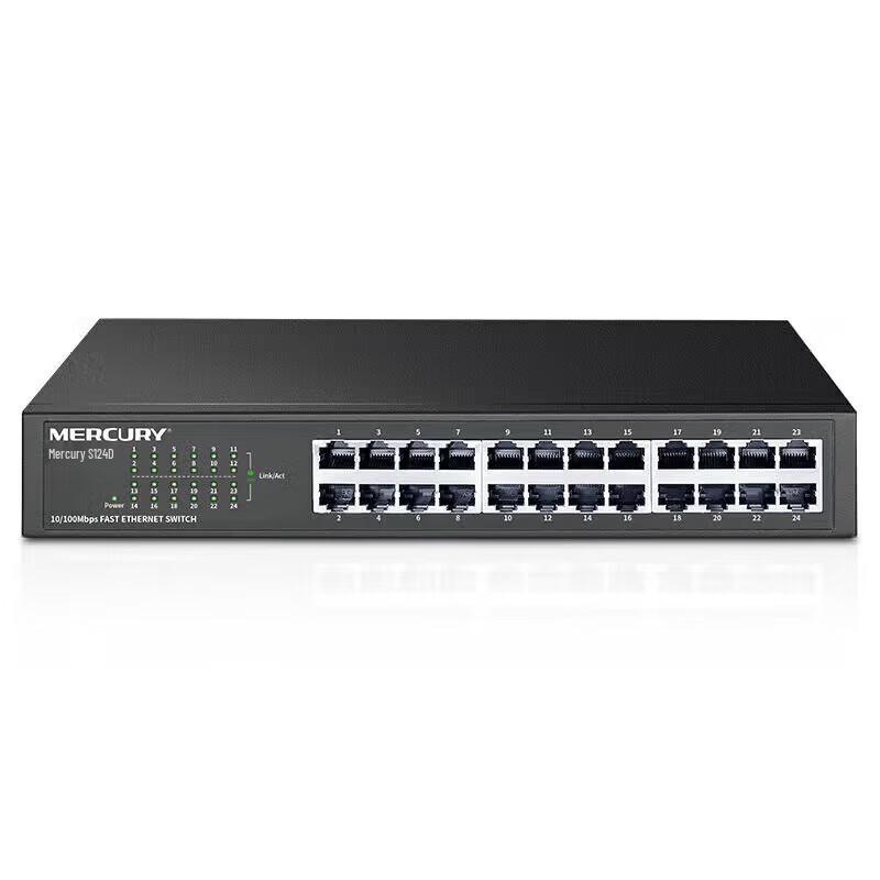 Mercury 24-Port 100Mbps Ethernet Desktop Switch