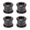 4pcs 6.5mm Mountain Cycling Chainring Bolts Alloy Chainring Bolts Single Disc Chainwheel Screw for M