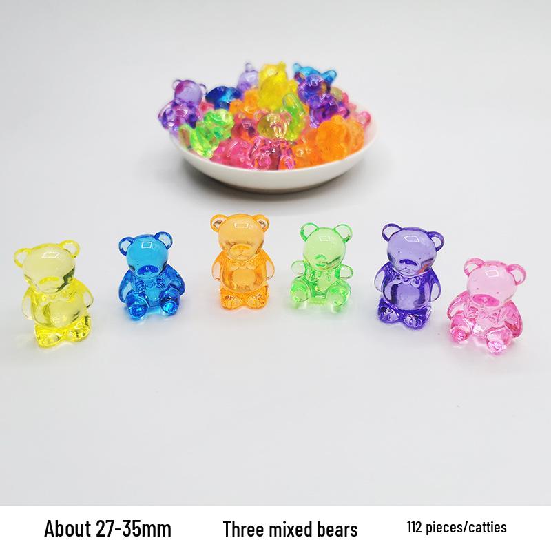 Colorful Mini Acrylic Milk Bottle Cartoon Ornaments - Cute Handmade DIY Decorative Accessories