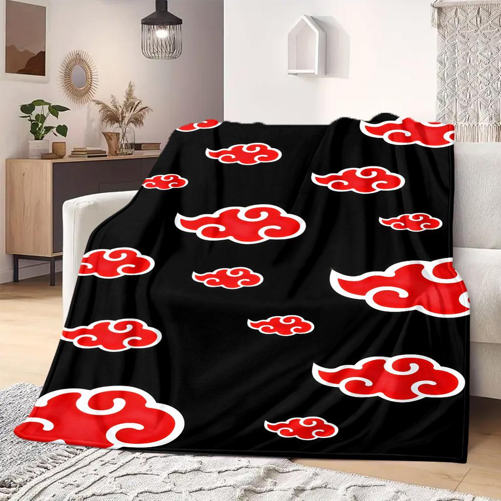 Naruto Anime Print Blanket Warm Comfortable Flannel Blanket Suitable for Bedrooms, Sofas, Beds, Chairs, Picnics, Travel