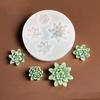 3Pcs Silicone Mold Lotus Shape Soap Mold Reusable Candle Making Mold Non-stick Cake Chocolate Mold for Home