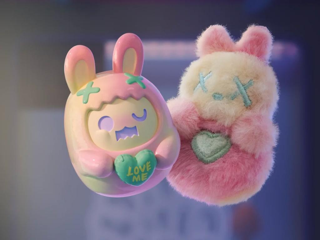 В наличии Поиск Единорога ShinWoo Серия Наклеек Любовь Мини Слепая Коробка Призрачный Медведь Модные Игровые Аксессуары Подарки