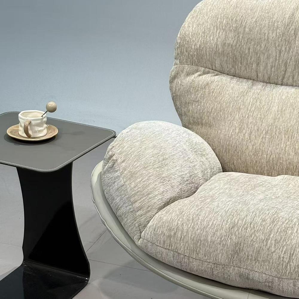 Скандинавский стиль Роскошное Ленивое Одноместное Кресло для Гостиной Бархатное Удобное Мягкое Вращающееся Кресло для Отдыха