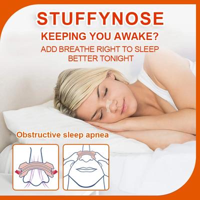 10/50 шт. Назальные полоски Breath Right - Медицинский клей против храпа, Снижение храпа, Облегченное дыхание, Решение для здоровья