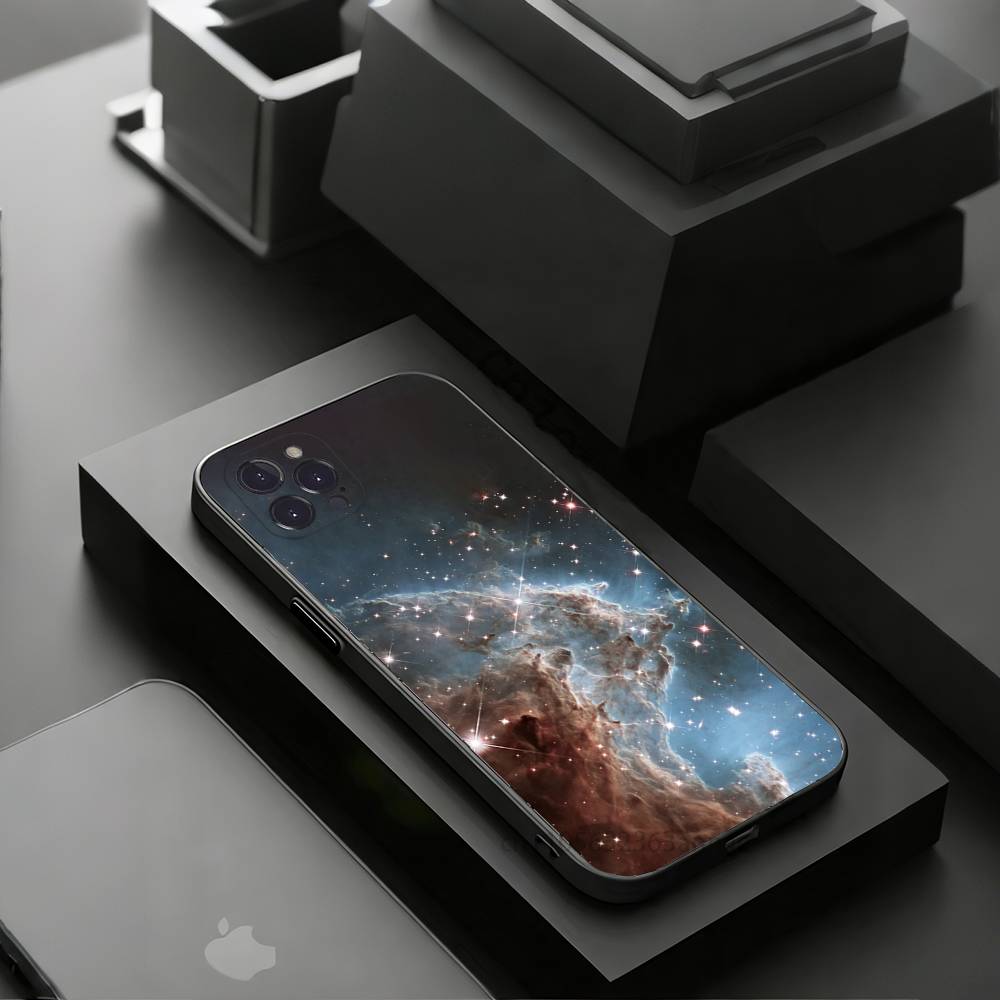 Чехол для телефона "Звезды Земли Космос" Для iPhone 17 16 15 14 13 12 11 Pro Xs Max Mini Plus Противоскользящий Ударопрочный Жесткий