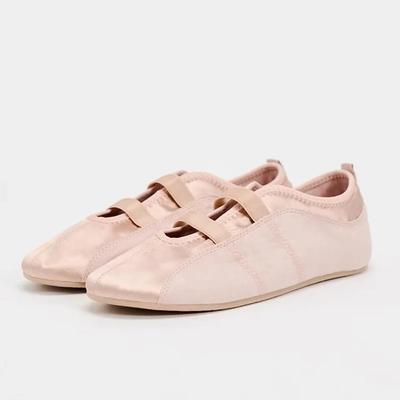 2025 Весна Осень Слипоны Женские Балетки Неглубокие Женские Уличный Стиль Мягкая Подошва Платье Балетки Мэри Джейн Туфли