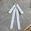Simple Bow Tie Pin Simple Imitation Pearl Brooch Mourning Corsage Women Shirt Collar Pins Necktie Jewelry