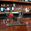 Metal Cocktail Bottle Stand Beverage Display Rack for Wine Champagne Martini Glasses Organizer Home Bar Party Decoration