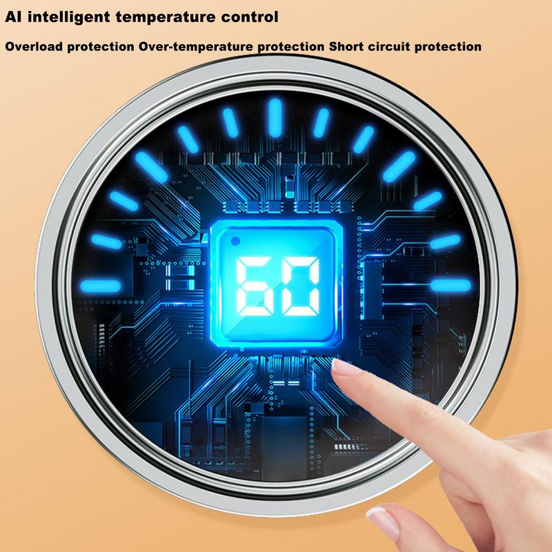 Зимняя двухсторонняя грелка для рук, быстрый нагрев, электрическая грелка для рук для домашнего отопления, согревающая пупок и руки