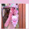 Cute Cartoon Cat Silicone Keychain Originality Bag Pendant For Kids Gift