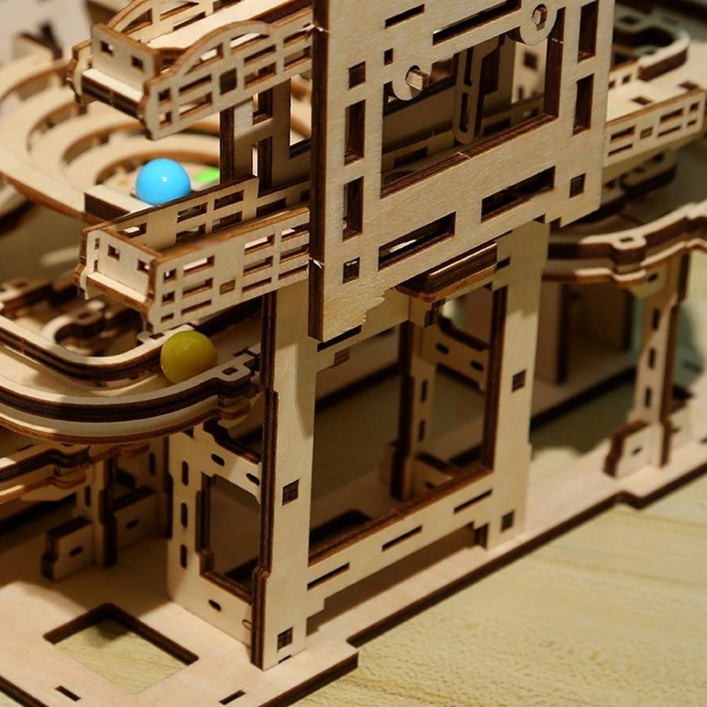 3D деревянные головоломки, строительные наборы, Marble Runs, механические головоломки, самостоятельная сборка, игрушки STEAM, развивающие игрушки для детей, подарок для взрослых