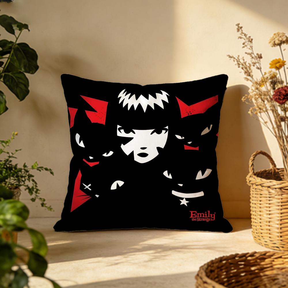 Stylish Eemily the Cool Strangered Cushion Cover Versatile DoubleSided Pillow Case Fit for Sofa Bed Car  Daily Decor