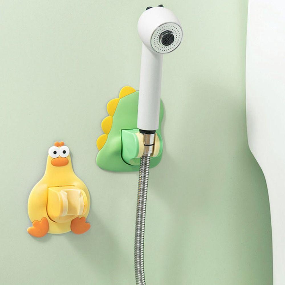 Мультяшный держатель для душевой головки, регулируемая основа для фиксации разбрызгивателя, аксессуары для ванной комнаты