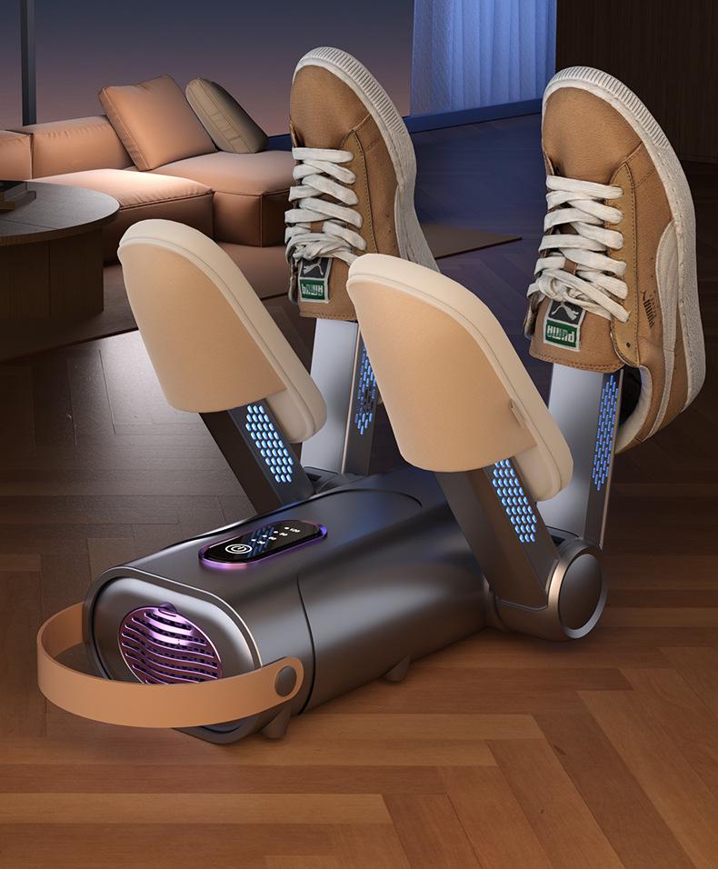 Портативная автоматическая сушилка и дезодоратор для обуви - Компактный, складной, быстросохнущий стерилизатор для домашнего использования