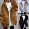 Plus Size Women's Hoodie France Design Personality Street Hoodie Zipper Hoodie Long Plus Fleece Oversized Color Hoodie
