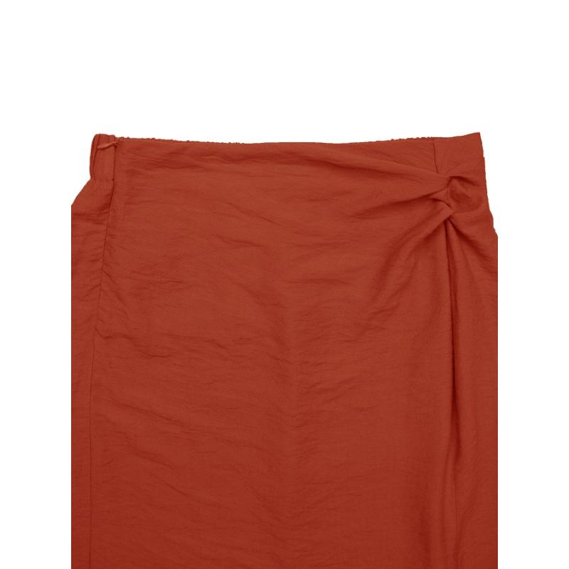 VEZFAA Women's Solid Color Print Casual Summer Spring Skirts