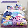 3pcs My Little Pony3 Design Cover Set - HD Printed Bedding with 1 Cover and 2 Pillowcases - Perfect for Home and Dorm Decor