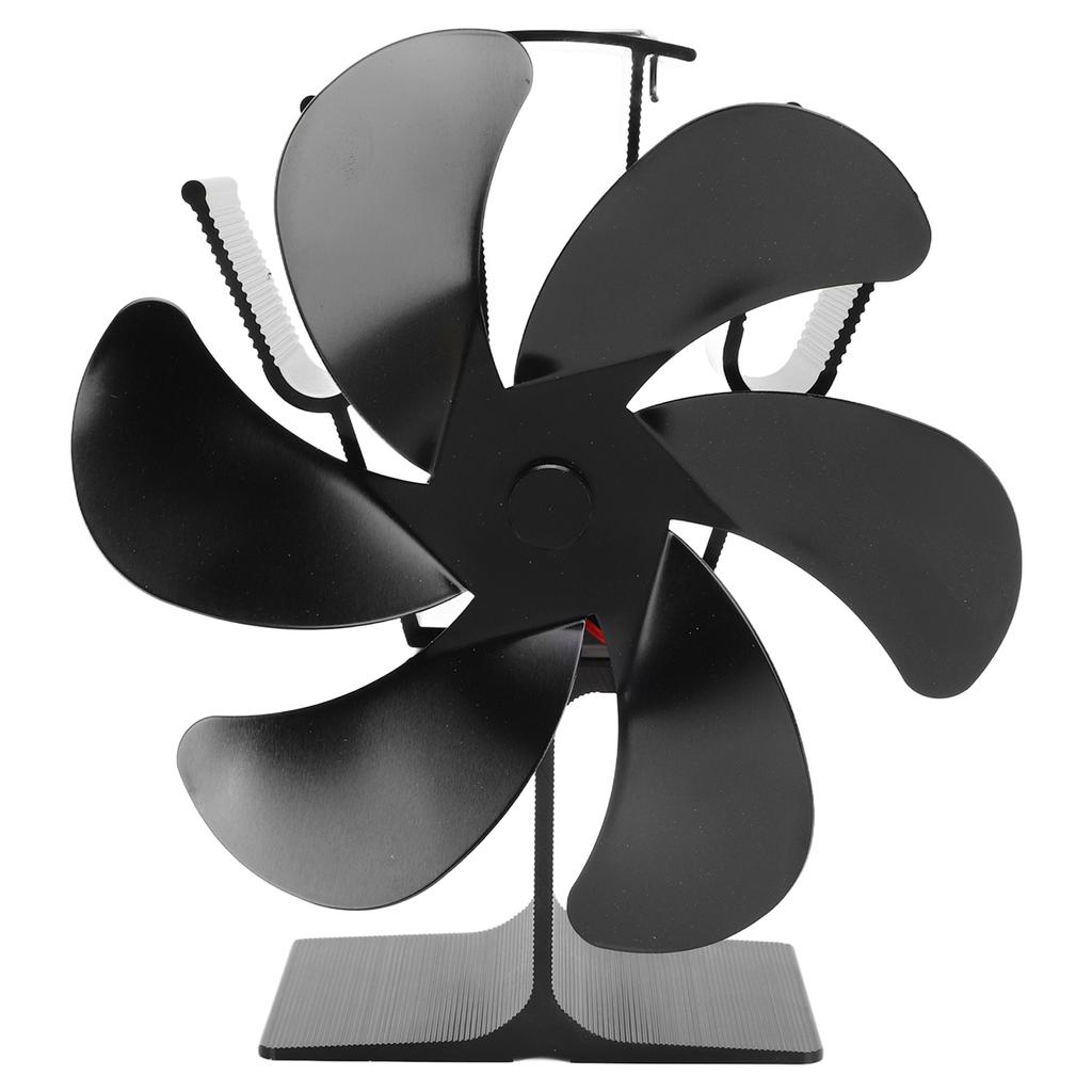 6 Blades Heat Powered Stove Fan Self Starting High Temperature Resistant Fireplace Fan LT385 4