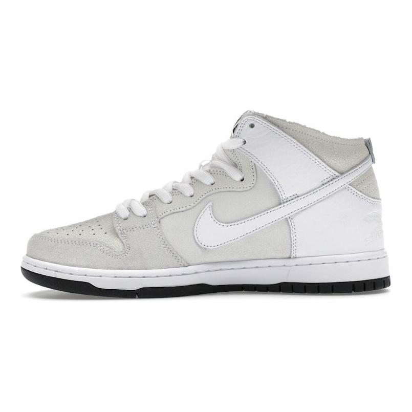AntiHero x Nike Dunk High SB Серый волк Унисекс Кроссовки Белый Черный HM5837-100