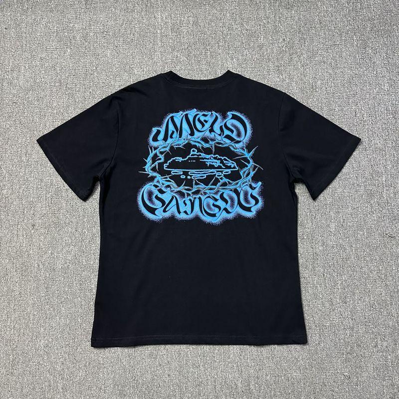 230g Cotton Short Sleeve T-Shirt Men Women Loose Fit Letter Print Tee Casual Wear