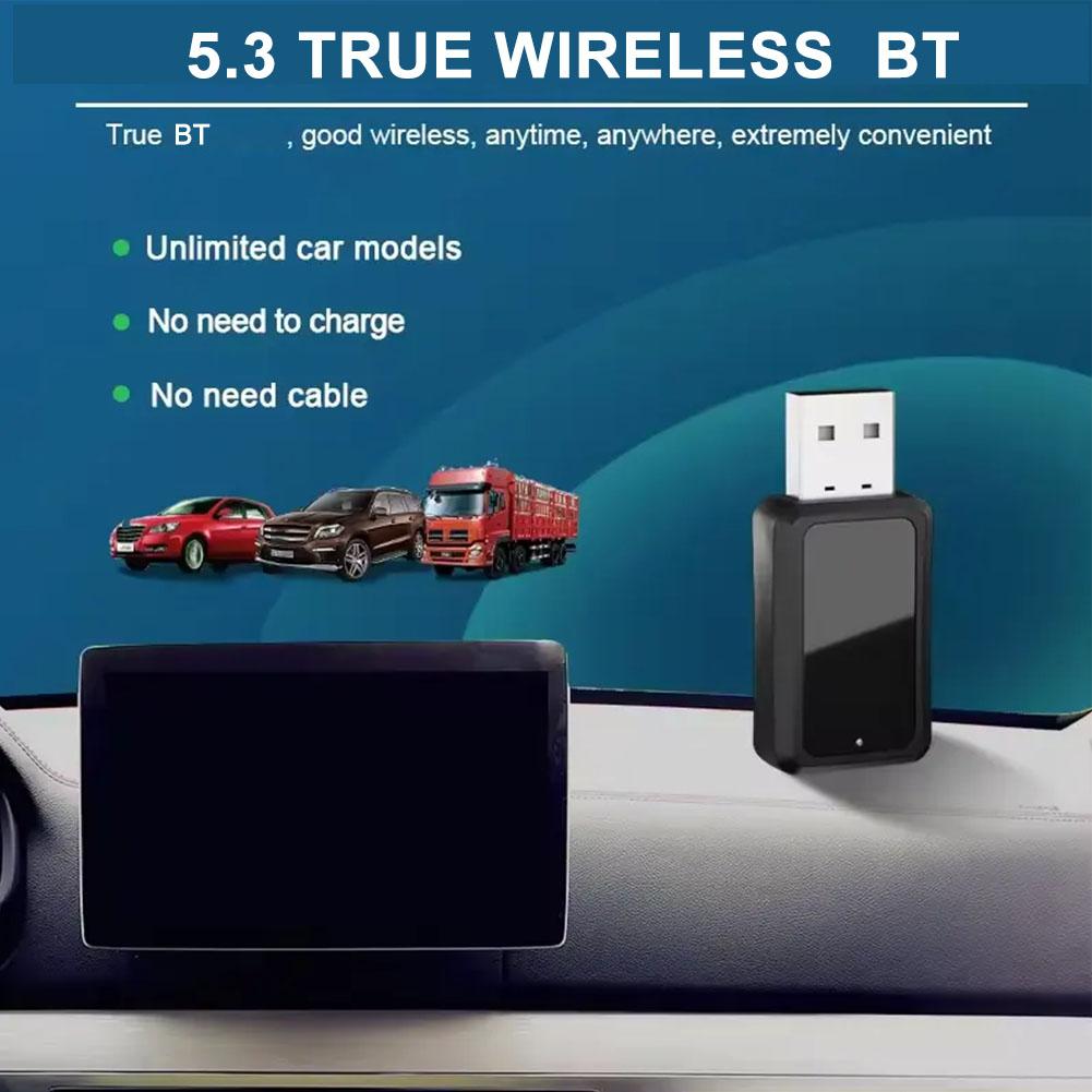 Car Bluetooth 5.3 FM02 Mini USB Transmitter Receiver With LED Display Handsfree Call Car Kit Auto Wireless Audio For Fm Radio