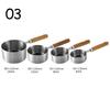 Набор из 4 мерных ложек из нержавеющей стали с деревянной ручкой, мерные кружки, ложки, инструменты для выпечки, кофе, барменов, кухонные принадлежности